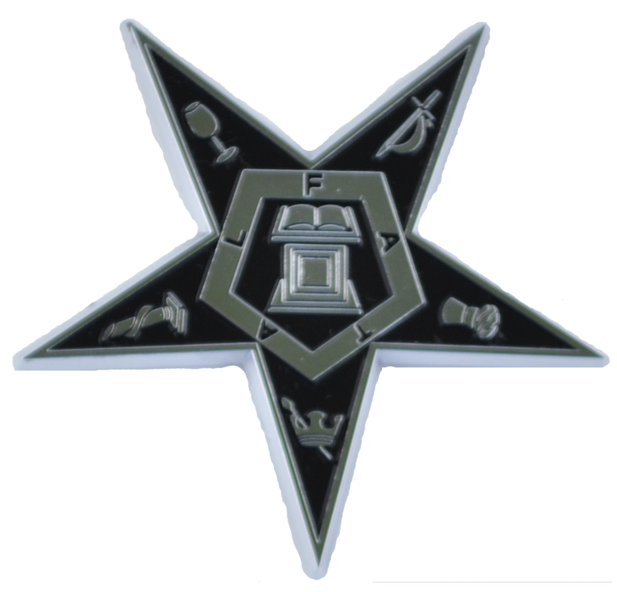 Chrome plated plastic auto emblem OES