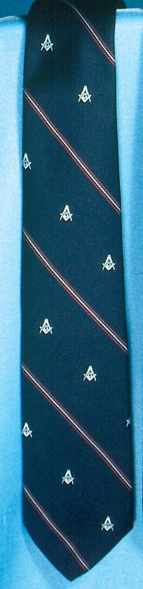 Navy blue Masonic neck tie