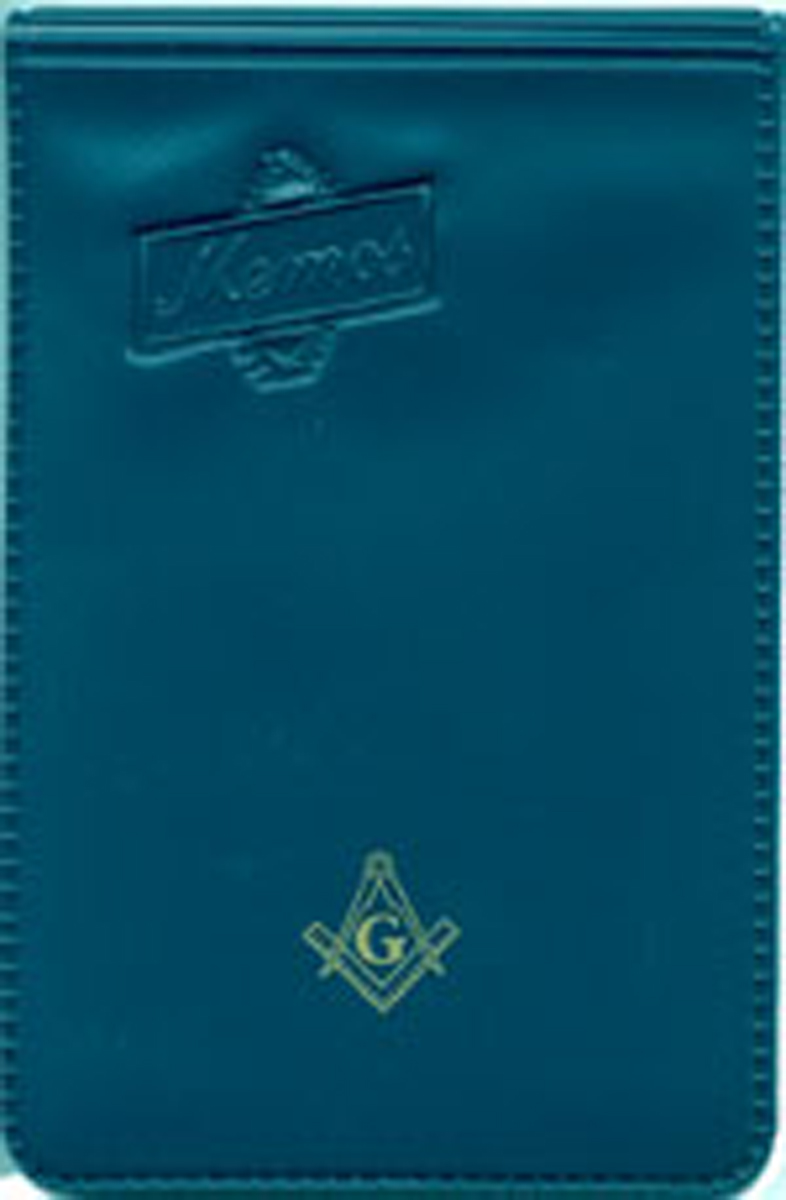 Blue Masonic Memo pad Vinyl