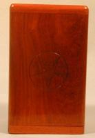 OES Funeral URN padauk wood with/name 