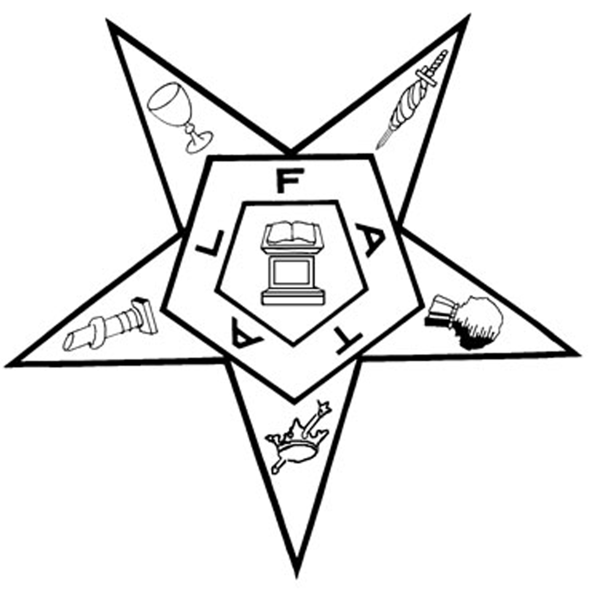 Rubber Stamp with Emblem. All 1" in size.
