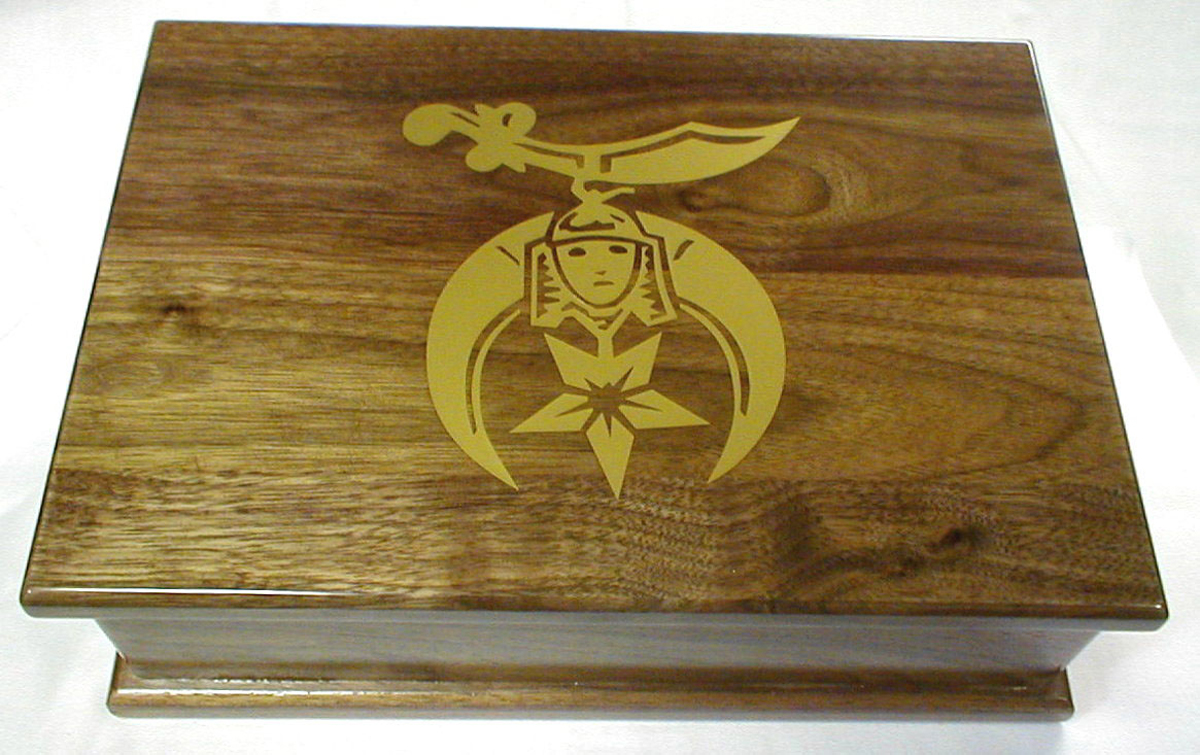 Shrine Walnut Keep Sake Box