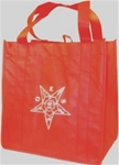 OES  Grocery tote red w/white emb.
