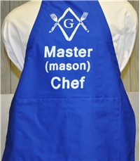 Masonic "Master Chef" chef apron