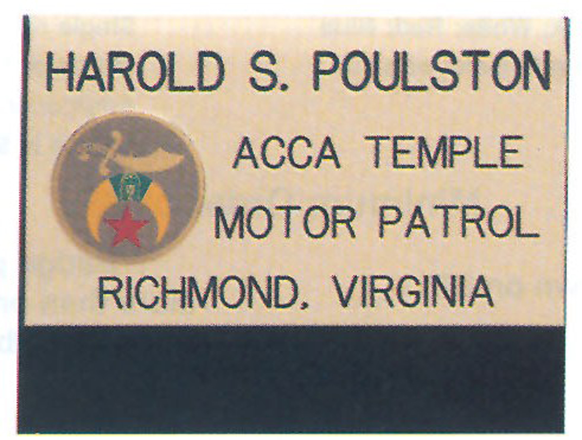 Slip-on Pocket Name Badge w/ Disc Emblem- 3" x 2 1/4"