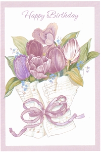 Birthday Card  - Floral Basket