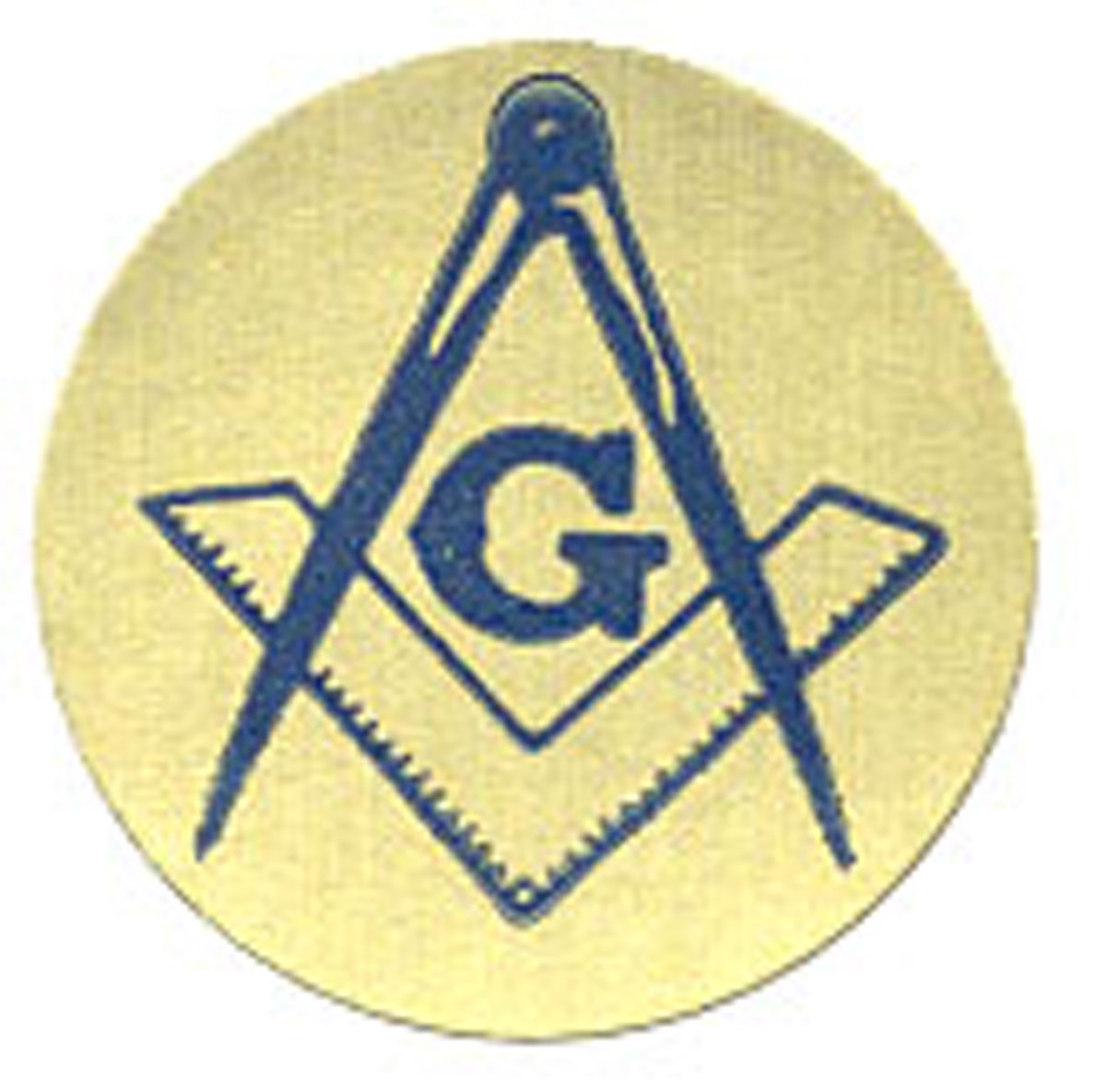 Masonic gold stickers 3/4" pack of  36