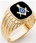 Masonic Ring - 9962 - solid back