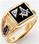 Masonic Rings with 1/2 pt diamond - 9967