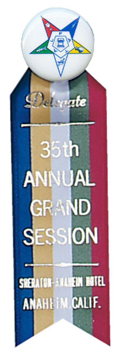 Convention Badges - 5 color Button on top