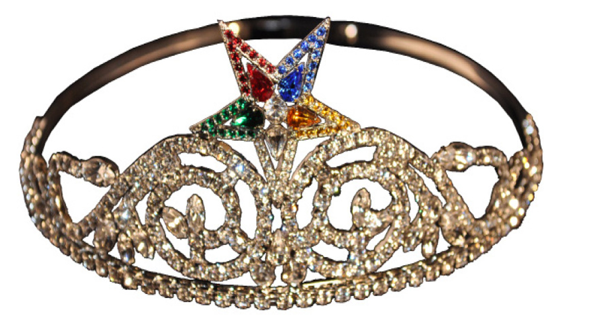 Alice Eastern Star Crown in silver tone with colored star