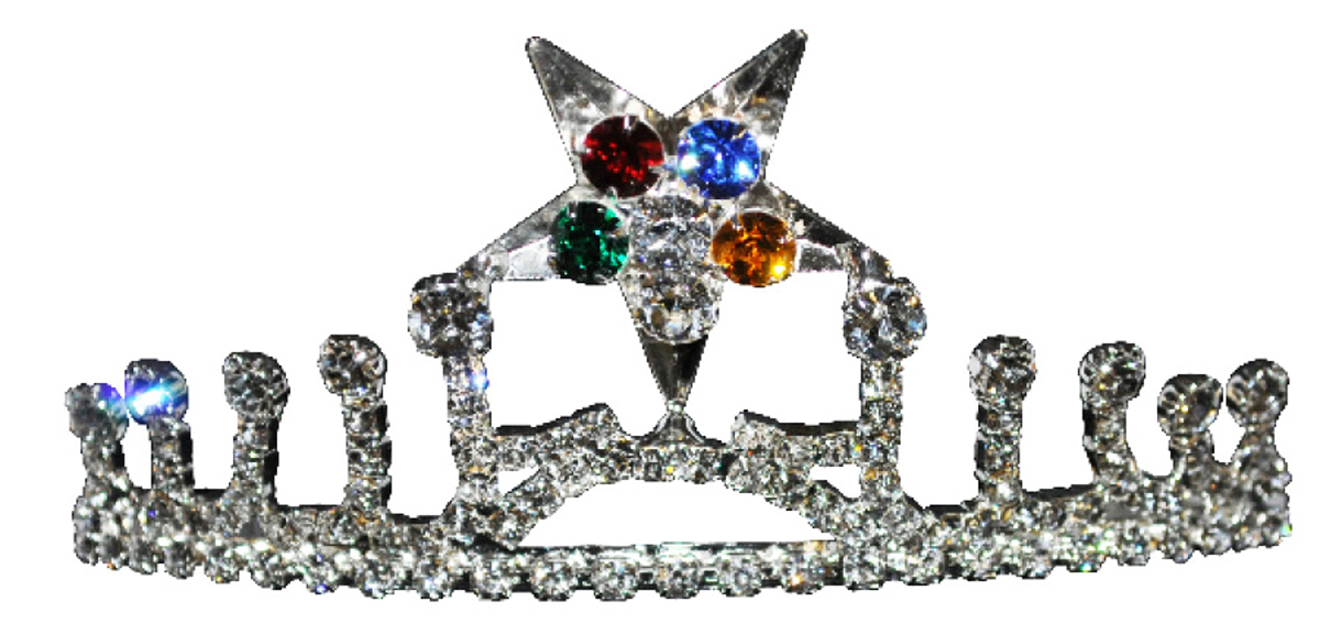 Estrellia Eastern Star Tiara in Silver tone with colored star