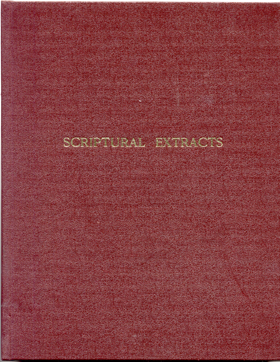 Scriptural Extracts for the use of Royal Arch Masons and Chapters