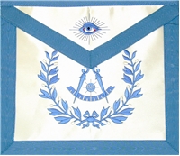 SALE Lamtex Master of Ceremonies Apron - Medium Blue Trim