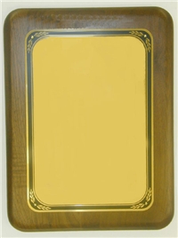 Walnut Plaque 12" x 9" with Brass Plate