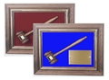 Gavel Plaque with Velvet background