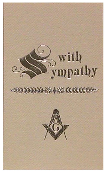 Sympathy Card -With Sympathy (Pk of 25)