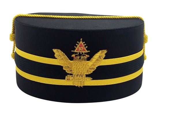 32 degree Hard Crown Gold Braid and Gold Cord, Wings Up