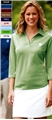 Ladies 3/4 Sleeve Pima Stretch Polo