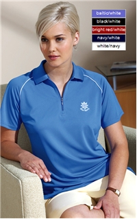 Ladies Piped Raglan Performance Pique