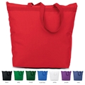 Recycled Large Tote with Zipper