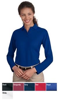 NEW!  Ladies Silk Touch Long Sleeve Sport Shirt