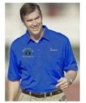  Slected Size and Color Blue Lodge Golf Shirt with Structured Collar & Pocket