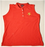 Red Sleeveless 100% Cotton 2XL Top w/ OES Emblem