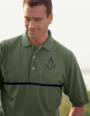 Men's Short Sleeve Single Strip Pique Polo