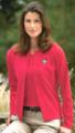  Ladies Full Button Rib Knit Cardigan