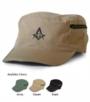 Masonic Military Cap with Zipper