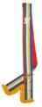 Lined 5 color officer sash Blue to Face