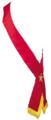 Lined ribbon Officer sash with Star Point emblem