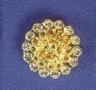 Amaranth Pin with Stone Boarder