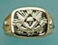 Past Master Rectangle Ring