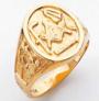 Masonic Emblems Ring 10 karat gold