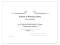 Outstanding Service Certificate (Specify Emblem)