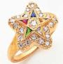 O.E.S.. Star Points with cubic zirconium