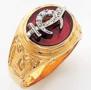 Shrine diamond emblem ring