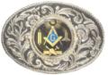 Masonic belt buckle Oval
