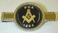 Prince Hall Masonic Tie Bar in silver tone