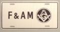 F& AM License plate 