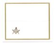 Gold Edged Place Cards (12)