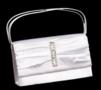 Classical White Satin Evening Purse