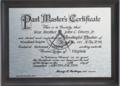 Meritorious Certificate 5 x 7