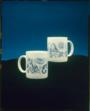 Masonic ceramic mug-White with Blue disign