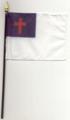 Christian 4X6 Table Flag with Plastic Base