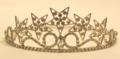 The Favorite Eastern Star Crown in silver tone with all white stones