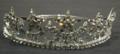 Carmen Order of the Eastern Star Crown in silver tone with all white rhinestones