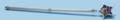 Eastern Star Scepter in silver tone with colored stones in star at end.